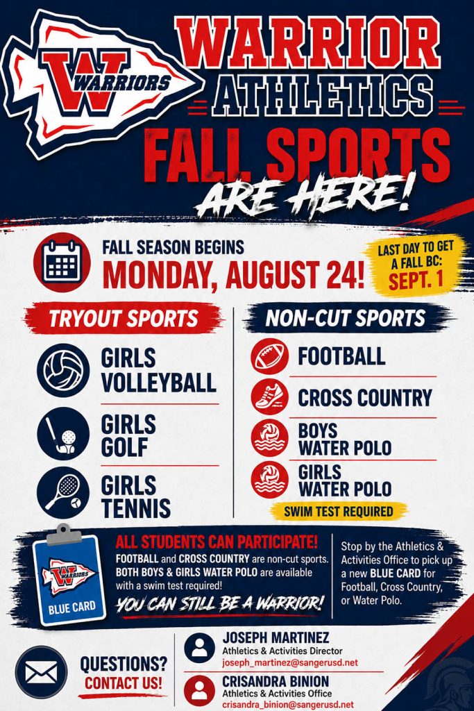 Warrior Fall Sports 2026